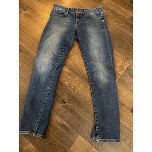 Gap 1969 Always Skinny Mid Rise Blue Wash Denim Jeans Women Size 29 Regular